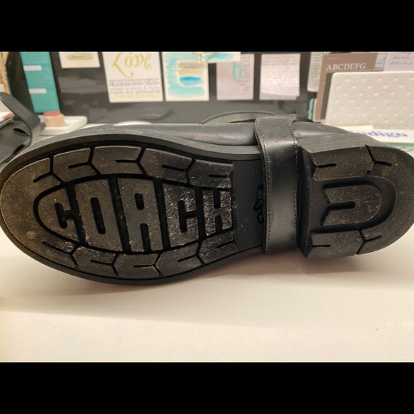 Black Coach waterproof biker boots - Picture 9 of 12